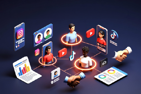 Illustration Influence Marketing